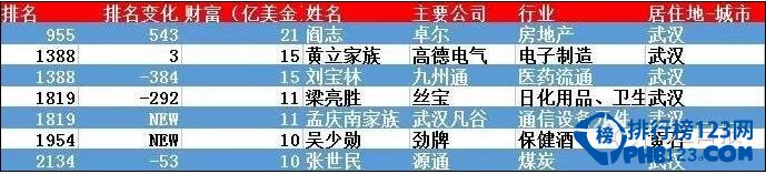 湖北富豪排行榜2016，黄立（100亿资产）是湖北首富