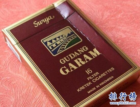 GUDANG GARAM丁香烟多少钱,印尼盐仓香烟价格排行榜(1种)