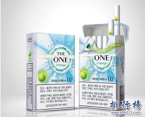 HE ONE烟价格表图,韩国THE ONE香烟价格排行榜(6种)