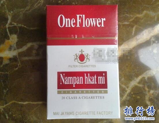 One Flower香烟图片,缅甸一枝花香烟价格排行榜(1种)