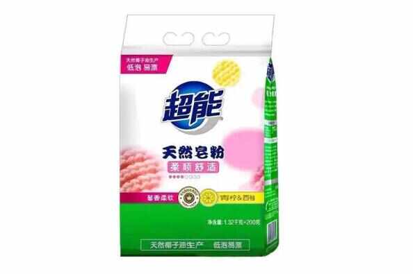 天然皂粉品牌排行榜前十：超能第一，立白第二