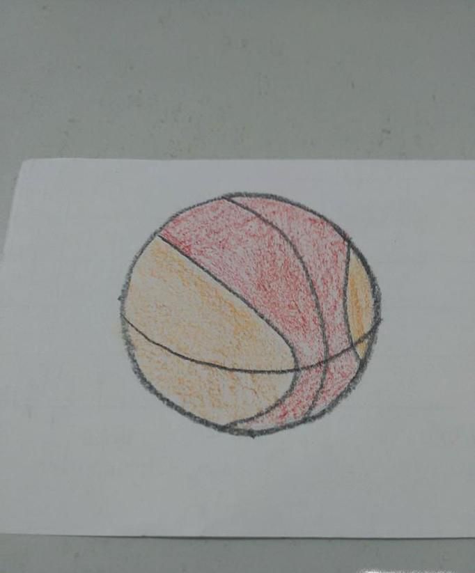 篮球简笔画画法图片