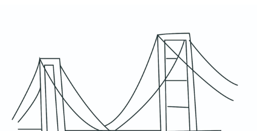 未来之桥的简笔画图片